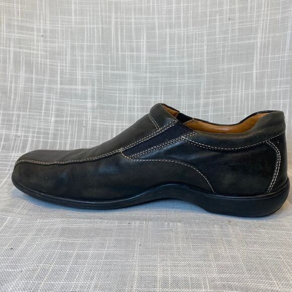 Cole Haan Black Bicycle Toe Contrast Stitch Slip On Loafer Mens 9.5 - Picture 3 of 7